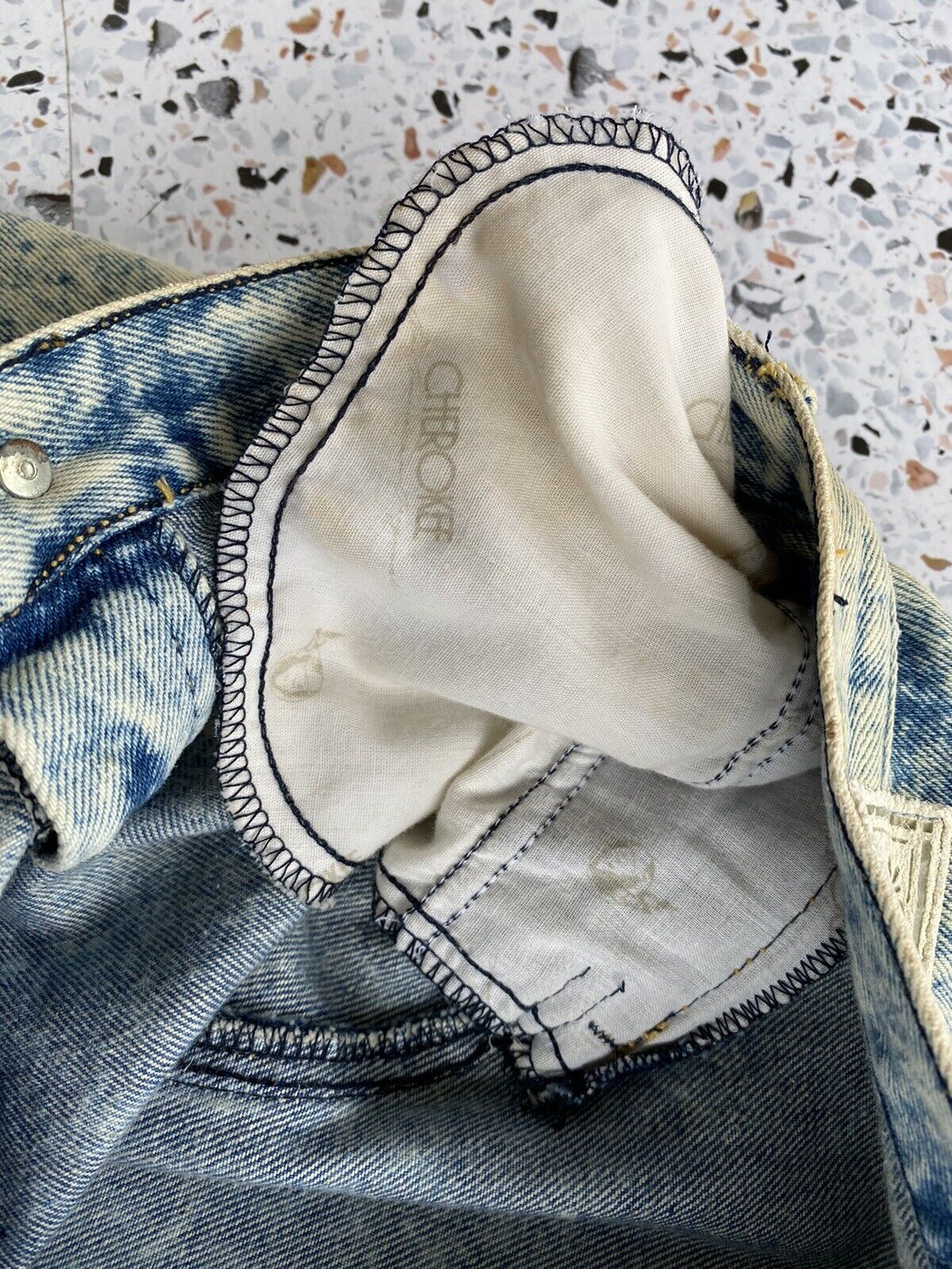 Womens Vtg Cherokee Denim Jean Skirt Acid Wash 28 Inch Waist 80s 90s - Fresh Stock Dated March 2026