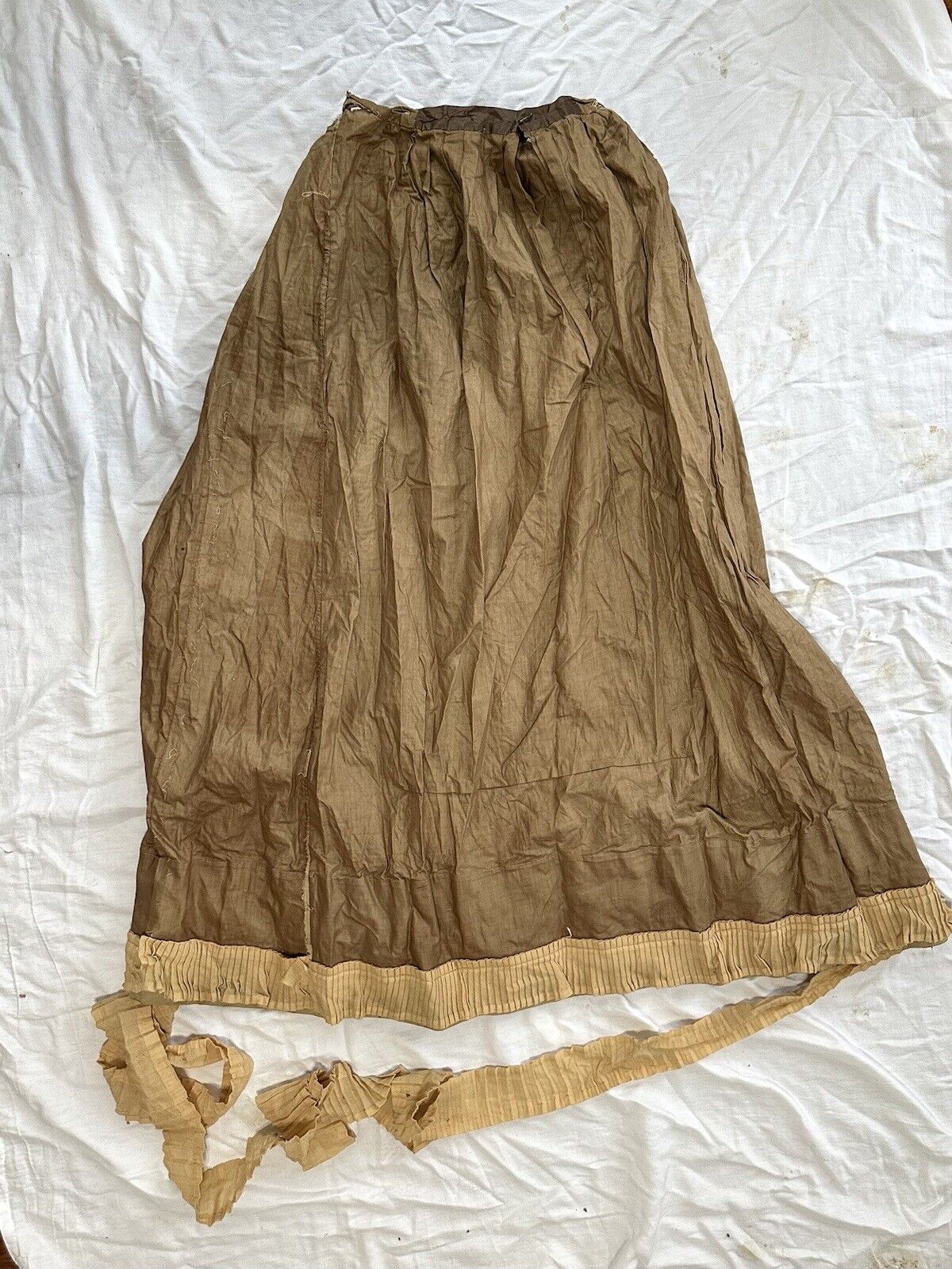 Lot of 6 Antique Victorian- Edwardian Skirts/Petticoats- Rainbow Colors - Fresh Stock Dated March 2026