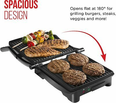 CHEFMAN - Panini Press Grill and Sandwich Maker, Non-Stick Plates, Opens 180 ... - Fresh Stock Dated December 2025