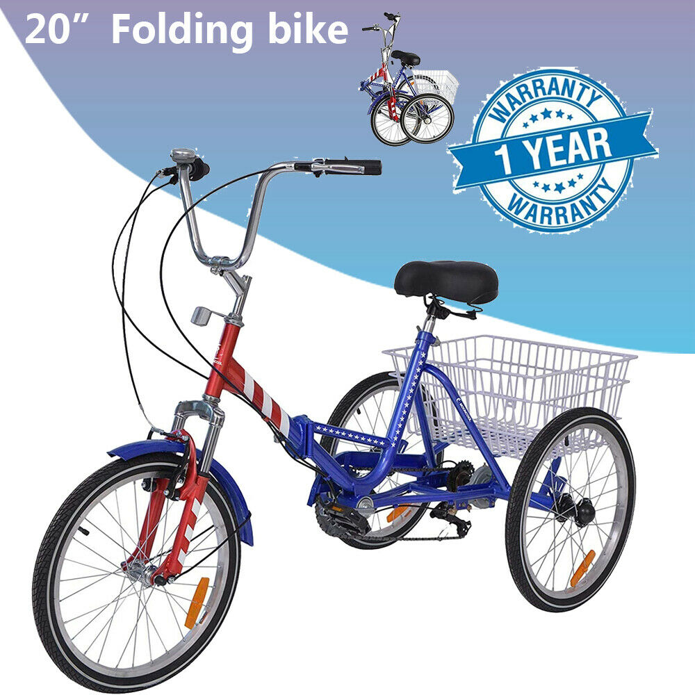 Adult Folding Tricycles 7 Speed 20