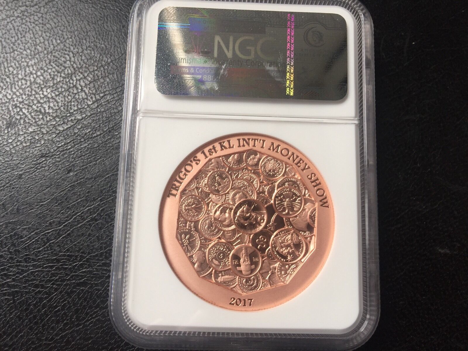 NGC PF70 2017 Malaysia Trigo's Panda Money Show Copper Panda Medal - Fresh Stock Dated February 2026