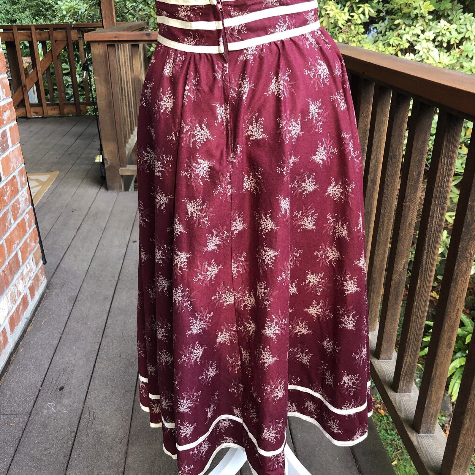 70’s GUNNE  SAX Jessica’s Gunnies prairie floral Skirt Sz 9 midi Cottage pockets - Fresh Stock Dated March 2026