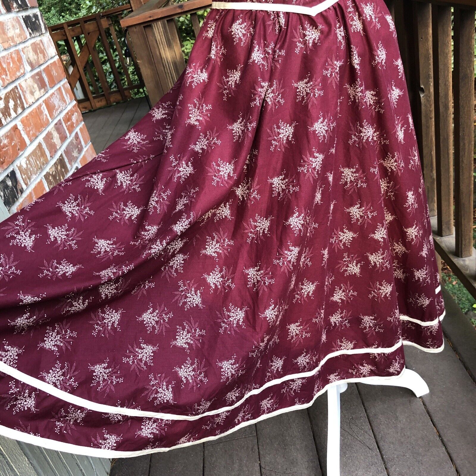 70’s GUNNE  SAX Jessica’s Gunnies prairie floral Skirt Sz 9 midi Cottage pockets - Fresh Stock Dated March 2026