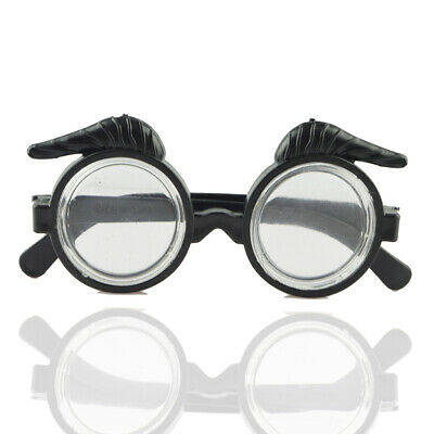 Novelty Eyebrow Glasses with Black Long Mustache Costume Performance Props - Fresh Stock Dated February 2026
