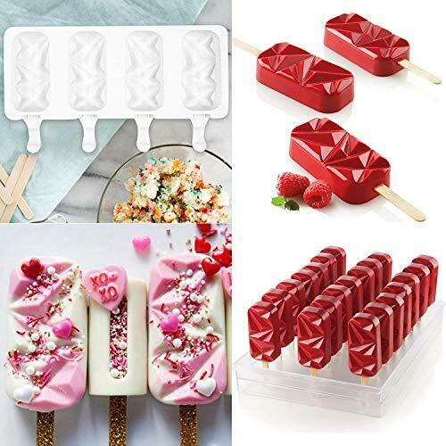 Winerming Toddler Popsicle Mold 2pcs Silicone Popsicle Molds Homemade Diamond... - Fresh Stock Dated February 2026