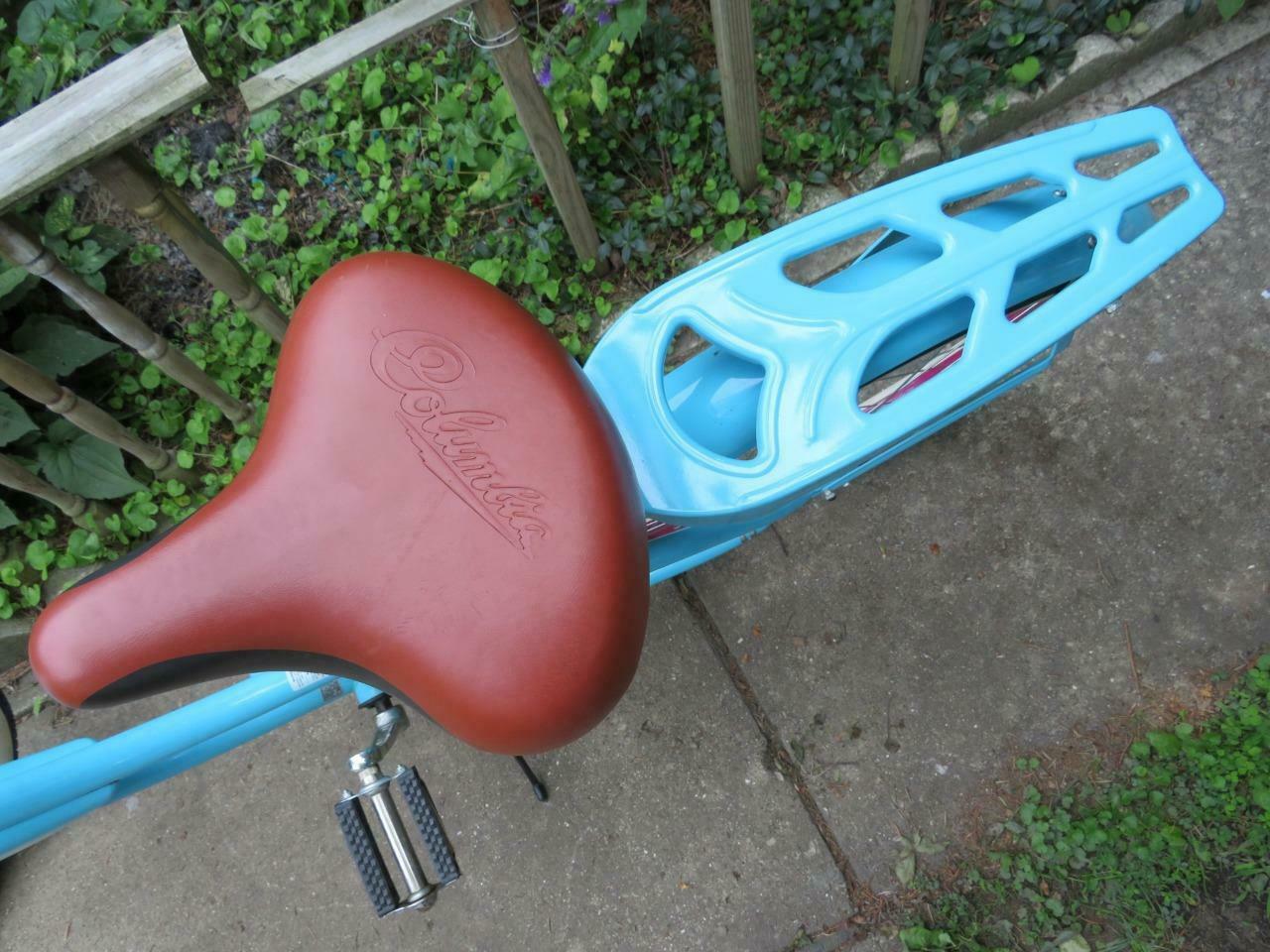 Women’s 1952 Columbia Deluxe Blue/Pink 26″ Bike Beach Cruiser Repro PICK UP ONLY - Fresh Stock Dated February 2026