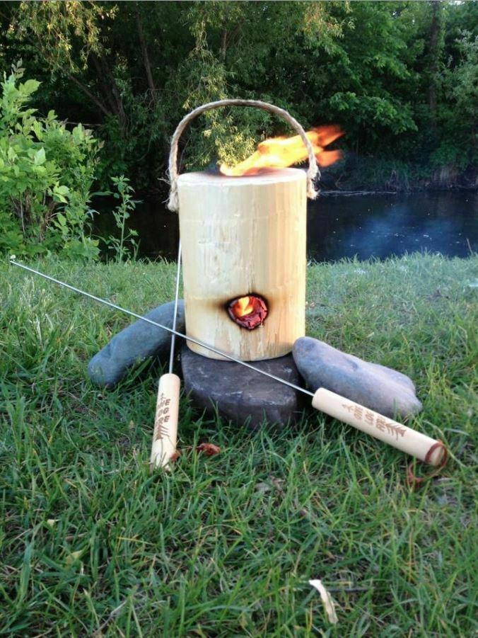 OneLogFire Original Firestarter Cylinder Wood Block 2 Hour Burner No Mess  NWT - Fresh Stock Dated February 2026