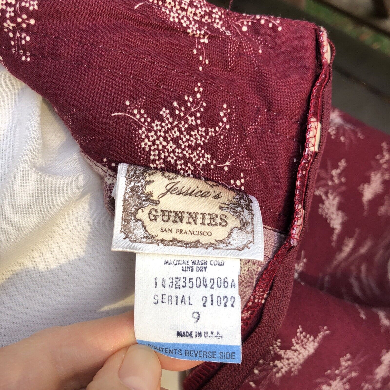 70’s GUNNE  SAX Jessica’s Gunnies prairie floral Skirt Sz 9 midi Cottage pockets - Fresh Stock Dated March 2026