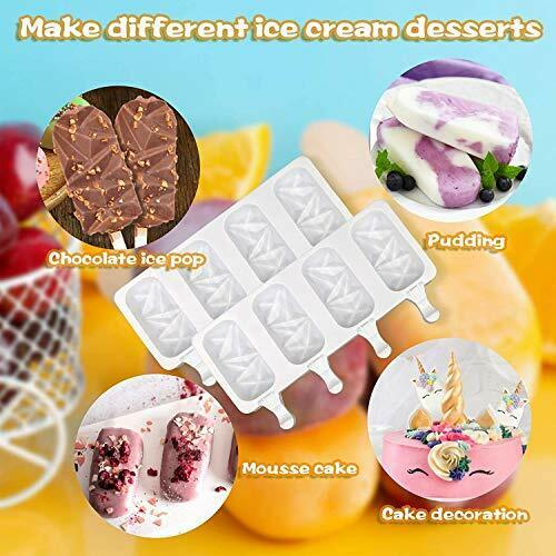 Winerming Toddler Popsicle Mold 2pcs Silicone Popsicle Molds Homemade Diamond... - Fresh Stock Dated February 2026