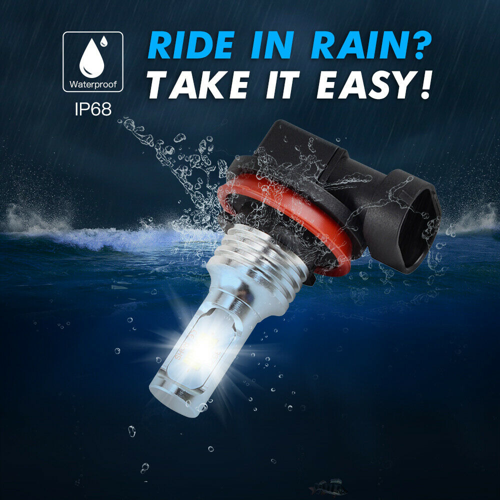 For Suzuki GSXR1000 2007-2009 2011-2016 H9 LED Headlight Bulb High Beam Lamp Kit - Fresh Stock Dated February 2026