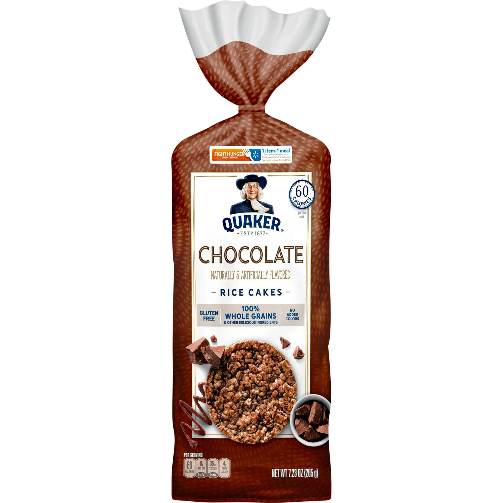 Quaker Rice Cakes, Whole Grain Chocolate, 7.23 Oz. - Fresh Stock Dated February 2026