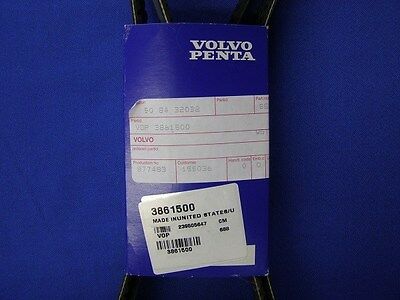 NEW FACTORY VOLVO PENTA SERPENTINE BELT, 3861500 - Fresh Stock Dated February 2026