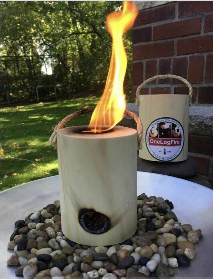 OneLogFire Original Firestarter Cylinder Wood Block 2 Hour Burner No Mess  NWT - Fresh Stock Dated February 2026