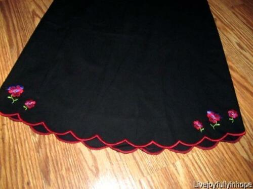 DELIAS ~ New! Juniors 3/4 ~ VINTAGE 90's 1998 Embroidered Pansy Apron Skirt - Fresh Stock Dated December 2025