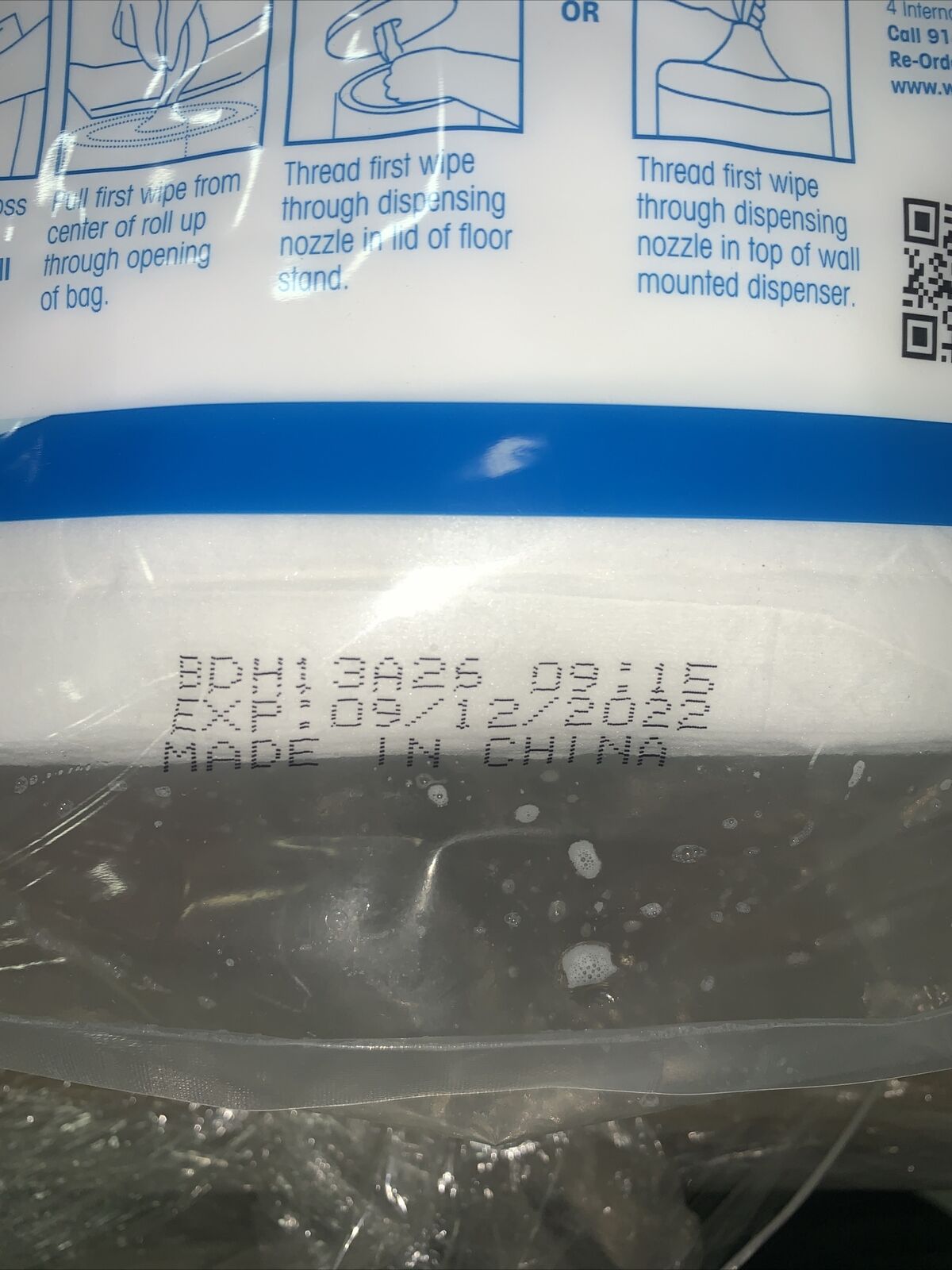Wipes Plus Non Alcoholic Sanitizing Wipes 1200ct Lemon Sent.  4 Per Case 4800 - Fresh Stock Dated February 2026