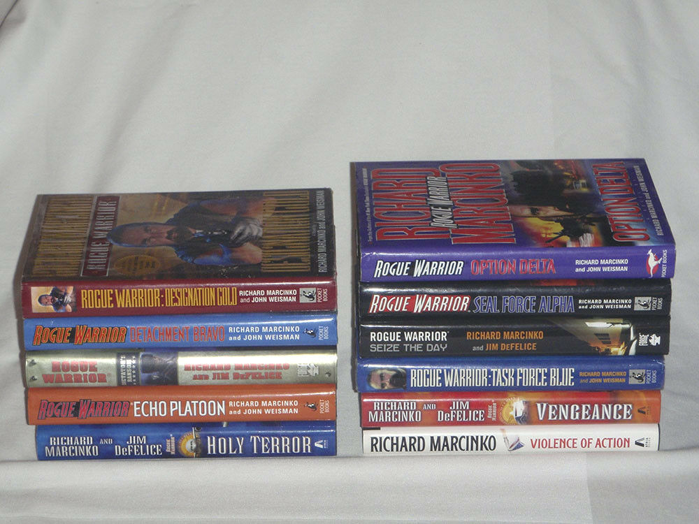 pick one - Richard Marcinko - ROGUE WARRIOR - hard cover books - HC DJ firewood - Fresh Stock Dated December 2025