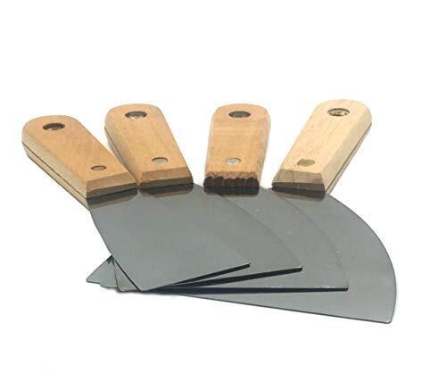 BRUFER 208593 Drywall Taping Knife Set with Wood Handles - 4 Pack Set include... - Fresh Stock Dated February 2026