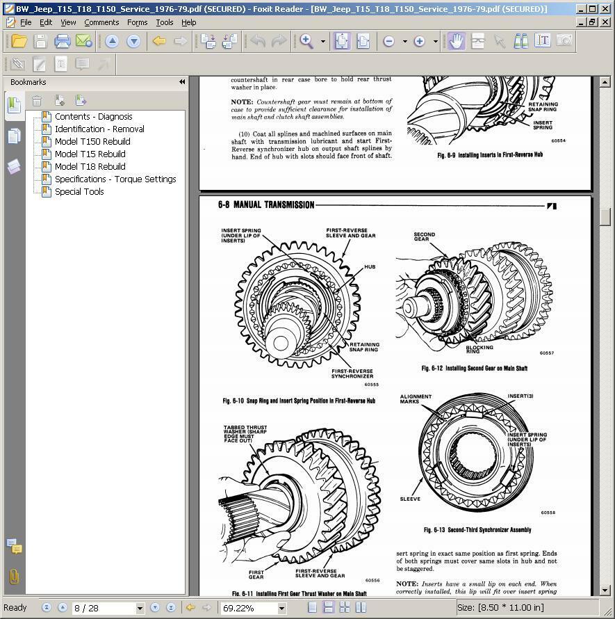 Borg Warner 3 Speed T-14 T-15 T-16 T-85 T-86 T-89 T-90 T-96 T-150 Rebuild - Fresh Stock Dated February 2026