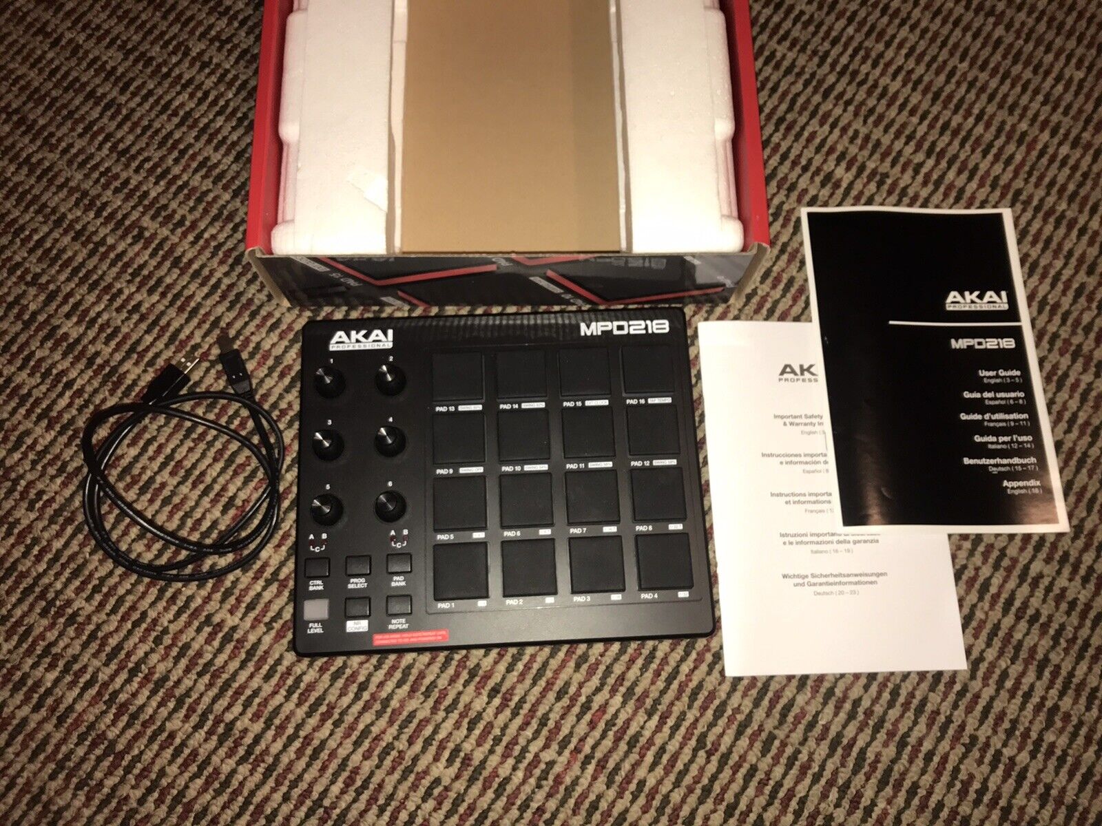 Akai Professional MPD218 Midi Pad Controller - Fresh Stock Dated February 2026