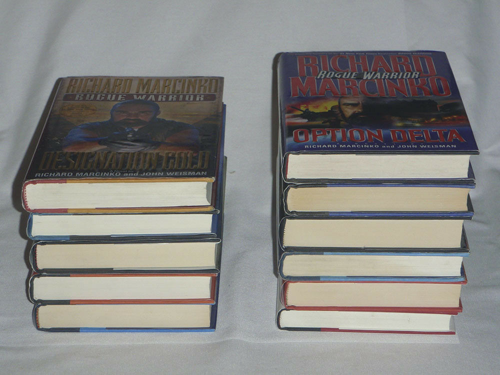 pick one - Richard Marcinko - ROGUE WARRIOR - hard cover books - HC DJ firewood - Fresh Stock Dated December 2025