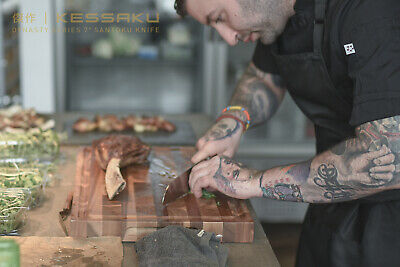Kessaku Santoku Knife - Dynasty Series- German HC Steel - G10 Full Tang, 7-Inch - Fresh Stock Dated December 2025