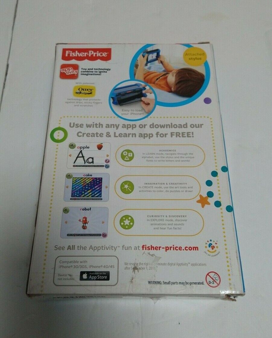 Fisher-Price Create & Learn Apptivity Case Beat up Box - Fresh Stock Dated December 2025