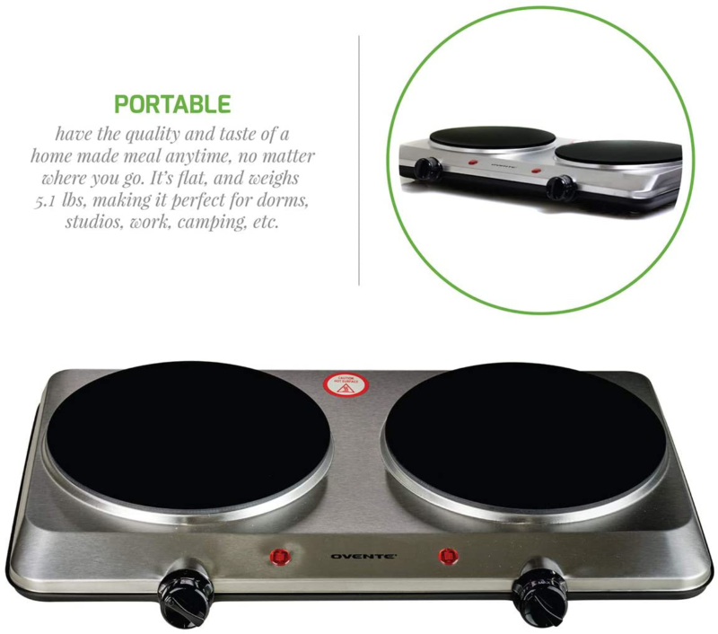 Double Hot Plate Infrared Stove Cooktop Portable Electric Stove Dual Counter - Fresh Stock Dated February 2026