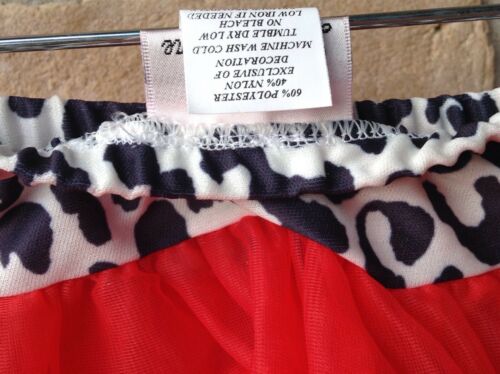 NWOT Laura Dare Red Petticoat Tutu Girls Sz XS Play Dress-Up Dance USA Made - Fresh Stock Dated February 2026