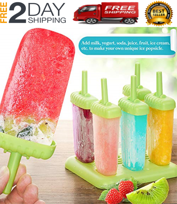 Moldes De Silicona Reutilizable Para Helados Paletas Hacer Helado Molde Maquina - Fresh Stock Dated December 2025