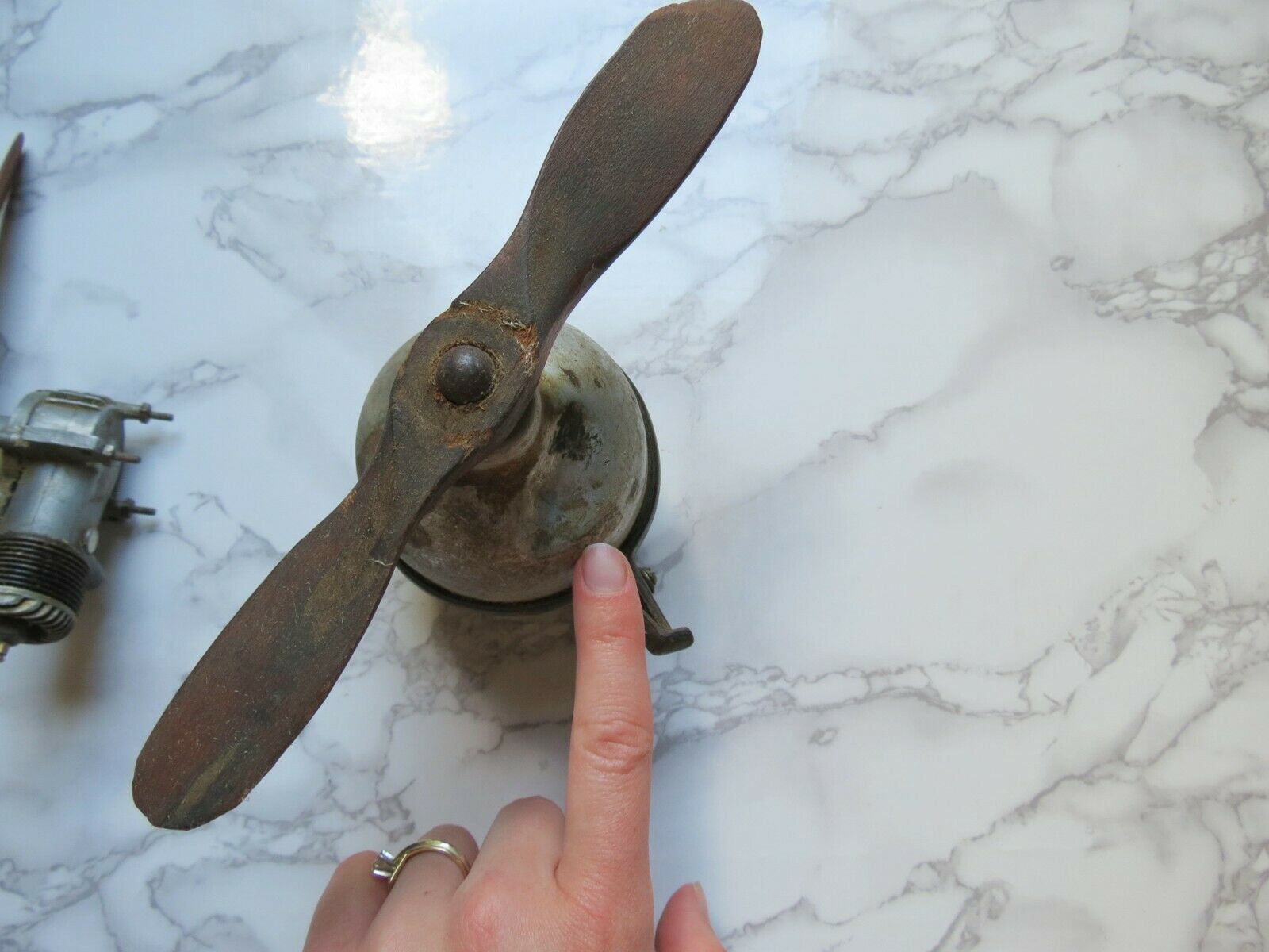 Vintage Model Plane Wooden Propellers Persons Majestic Bicycle Siren Parts As-Is - Fresh Stock Dated December 2025