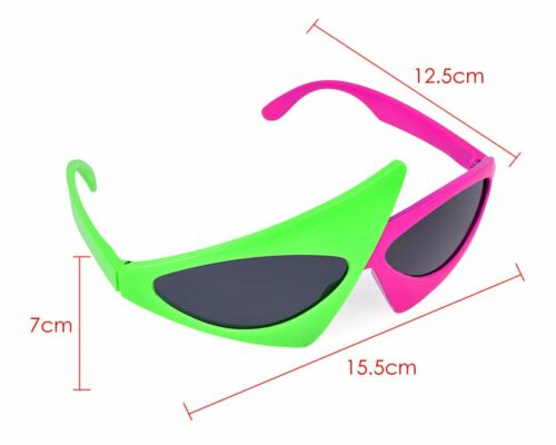 Novelty Party Sunglasses 80s Asymmetric Glasses Hip Hop Dance DISTINCTIVE STYLE - Fresh Stock Dated February 2026
