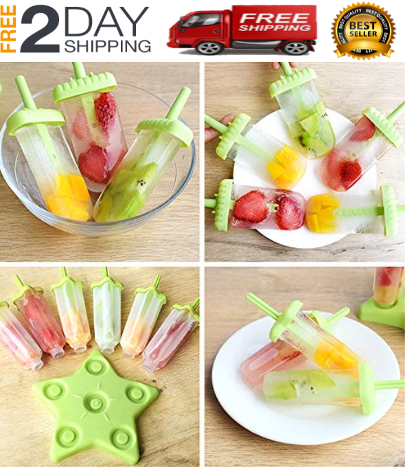 Moldes De Silicona Reutilizable Para Helados Paletas Hacer Helado Molde Maquina - Fresh Stock Dated December 2025