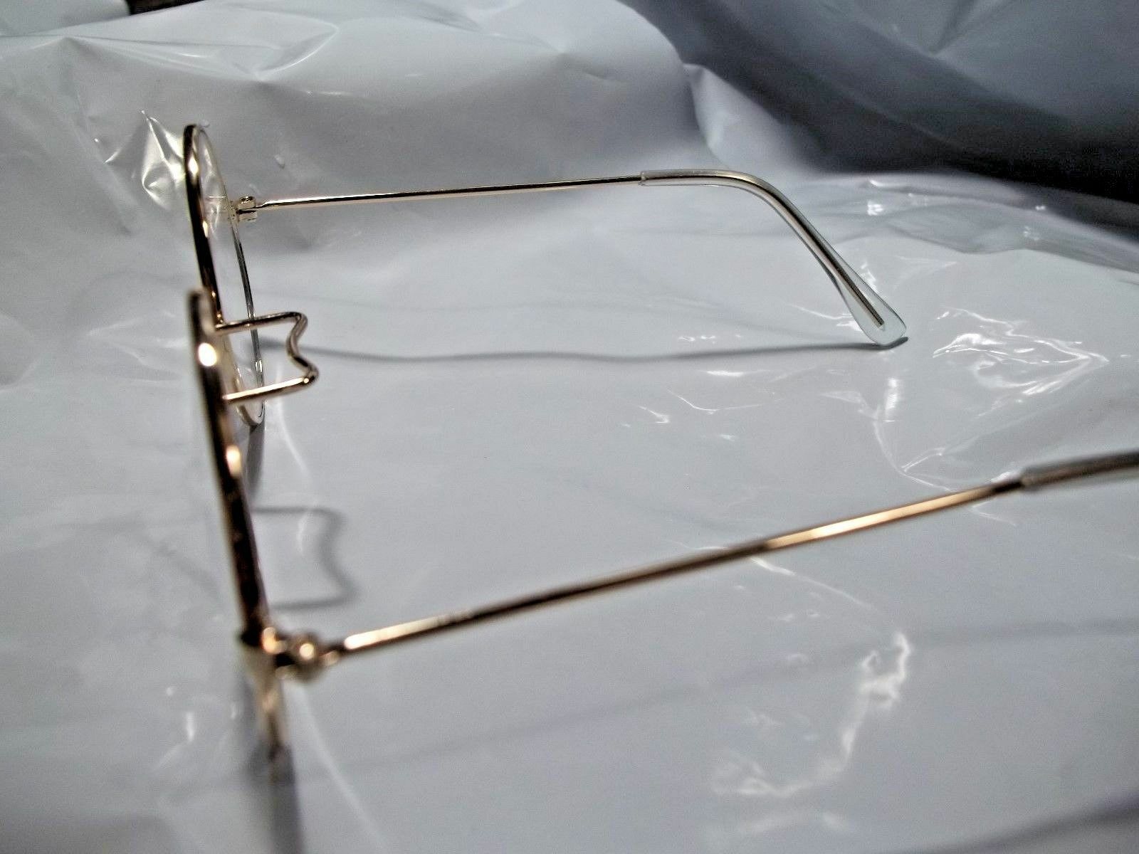 Santa Claus Teacher Old Person  Eyeglasses Santa Historic Round Gold - Fresh Stock Dated February 2026