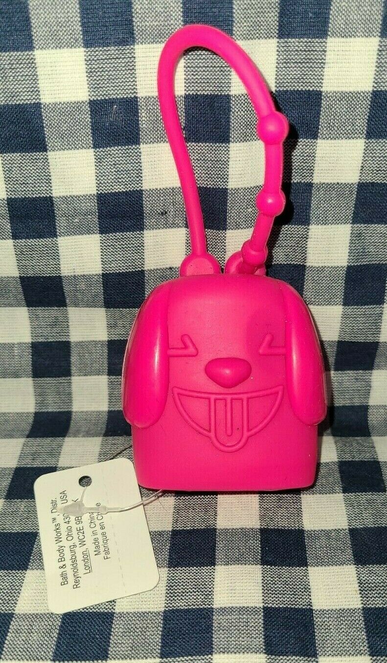 2-Pack Pink Puppy Emoji NEW PocketBac Sanitizer Holder Bath & Body Works - Fresh Stock Dated February 2026