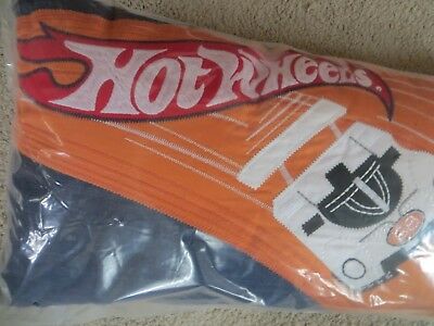 Pottery barn kids hot wheels PILLOW race car boy toy gift blue orange vehicle nt - Fresh Stock Dated December 2025