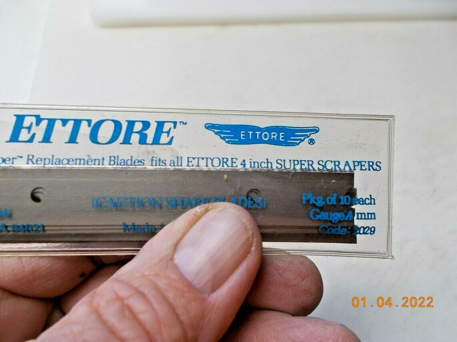 New Package of 10 Ettore 4 Inch Super Scraper 4