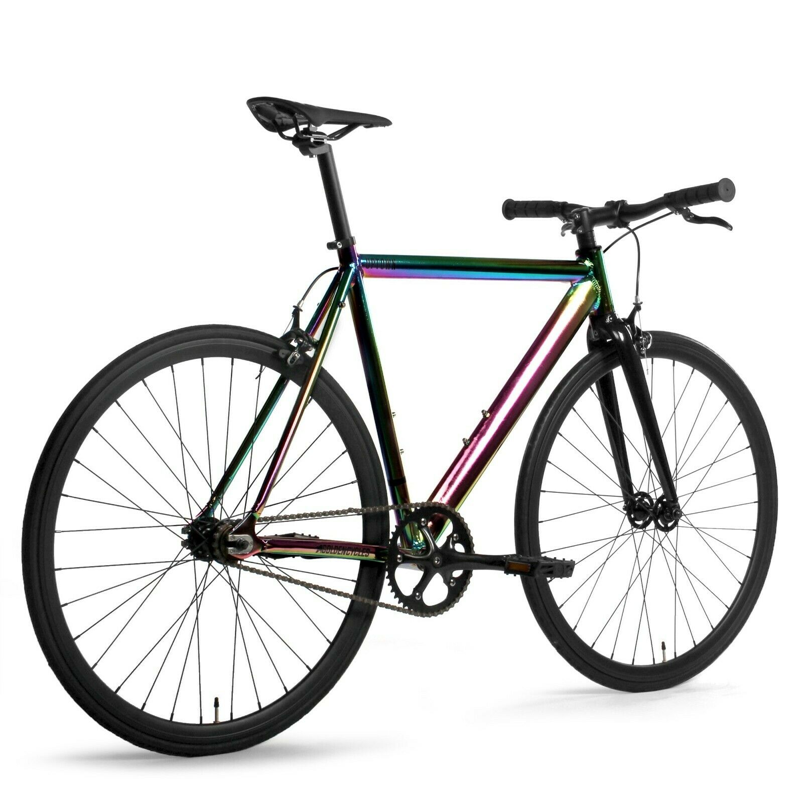 Golden Cycles Uptown Alloy Track Fixie Bike Oil Slick 55 cm 2021 - Fresh Stock Dated February 2026