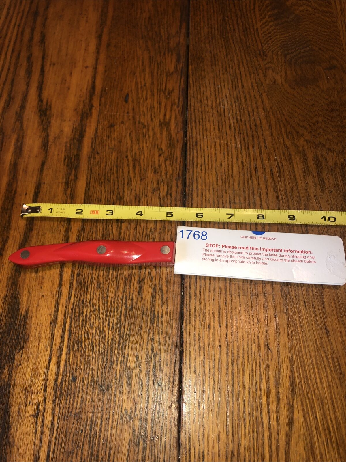 CUTCO 1768 SPREADER KNIFE SPATULA RED HANDLE ENGRAVED-NEW - Fresh Stock Dated December 2025