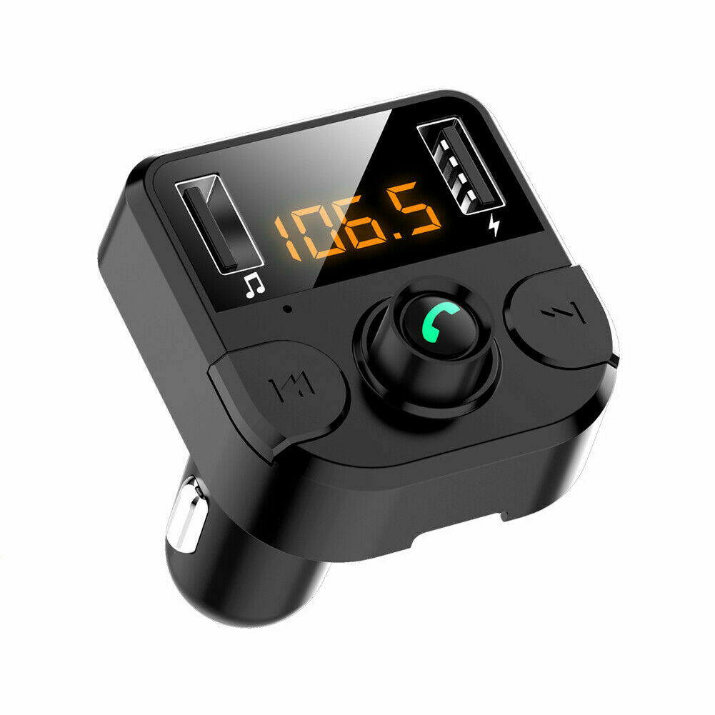 Bluetooth Car Wireless FM Transmitter MP3 Player Hands Free Radio 2 USB Charger - Fresh Stock Dated February 2026