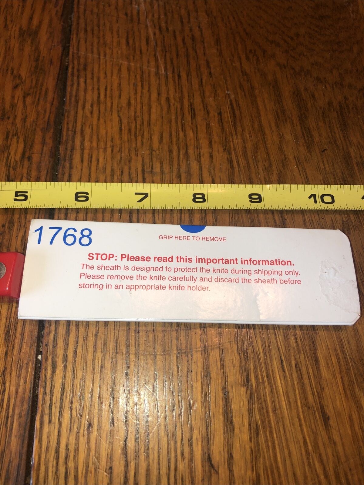 CUTCO 1768 SPREADER KNIFE SPATULA RED HANDLE ENGRAVED-NEW - Fresh Stock Dated December 2025