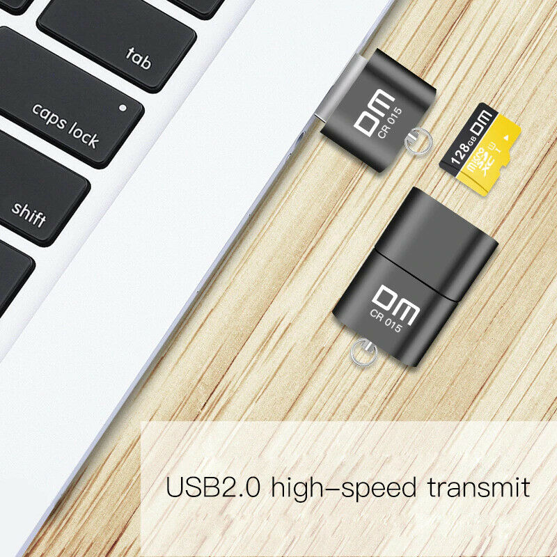 DM CR015 MicroSD Card Reader with TF Card Slot become USB Flash Drive - Fresh Stock Dated February 2026