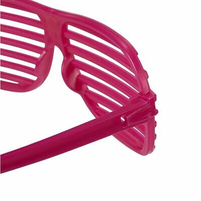 36-Pack Party Sunglasses, Neon Color Plastic Slotted Shutter Shades 80s Party - Fresh Stock Dated February 2026