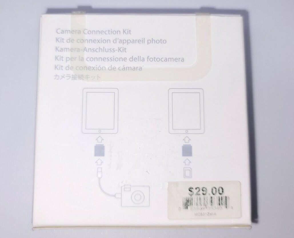 Apple iPad Camera Connection Kit MC531ZM/A Model A1362  A1358  New Sealed - Fresh Stock Dated February 2026