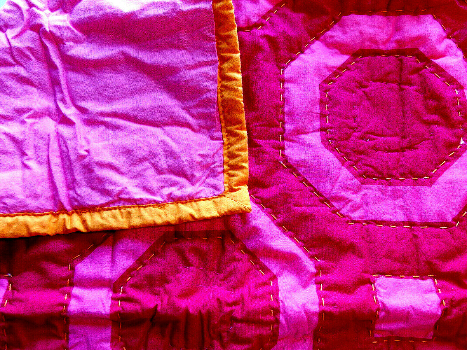 New POTTERY BARN KIDS Pink Standard Sham Emmy Quilted 6416 100% Cotton Geometric - Fresh Stock Dated February 2026