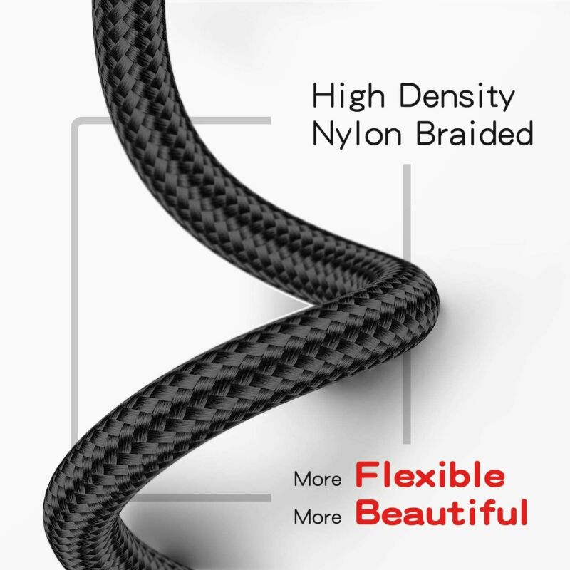 for Samsung Galaxy S9 Charger, Benicabe 2 Pack (2*6FT), Midnight Black - Fresh Stock Dated February 2026