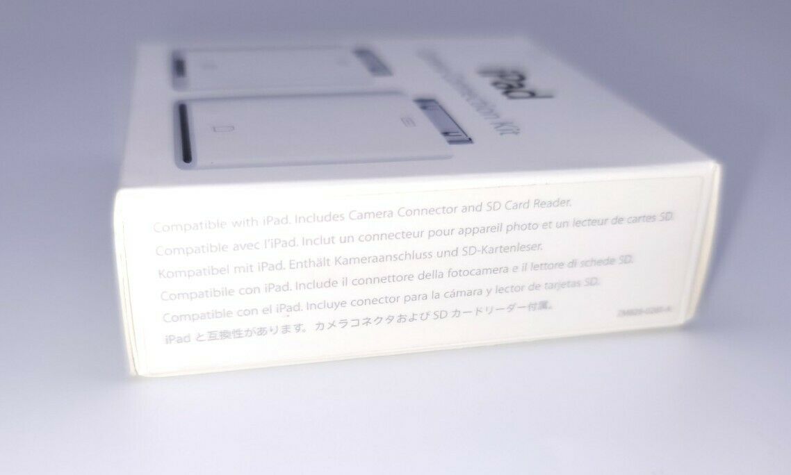Apple iPad Camera Connection Kit MC531ZM/A Model A1362  A1358  New Sealed - Fresh Stock Dated February 2026