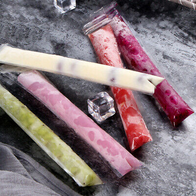 20PCS Sealed Freezer Bag Reusable Ice-cream Sticks Bags Crushed Ice Bag DIY. - Fresh Stock Dated February 2026