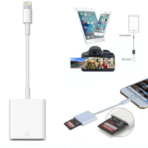 For iPad iPod Iphone IOS Reader Read SD Memory Card Adapter For Camera Card US - Fresh Stock Dated December 2025