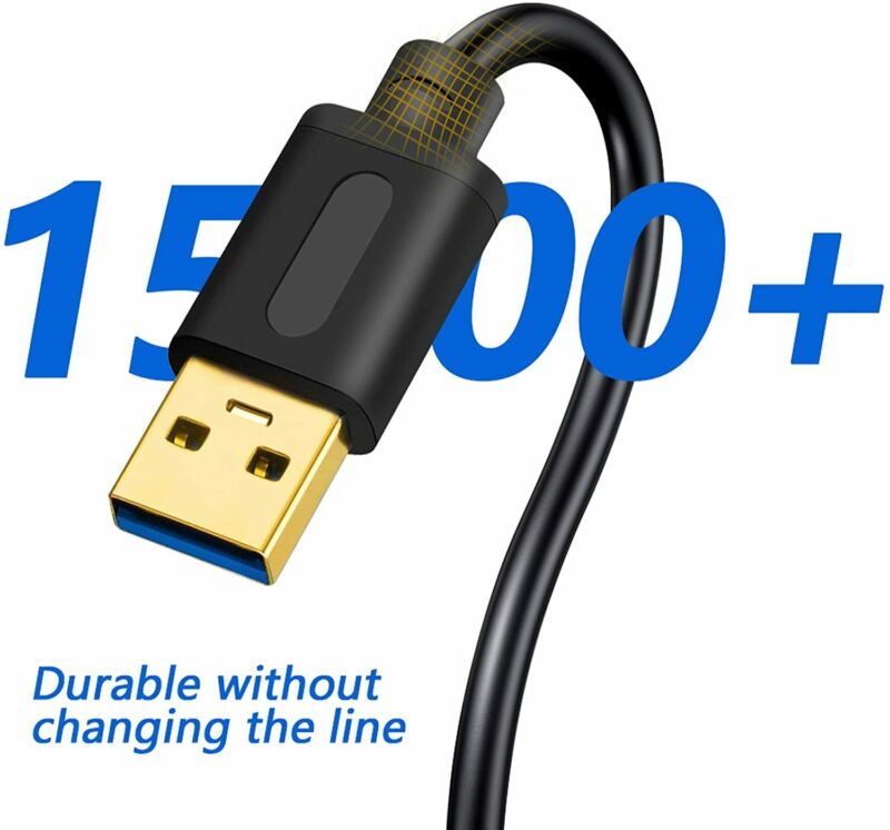USB 3.0 Male to Cable 3Ft,Tan QY Cord 3Ft - Fresh Stock Dated February 2026