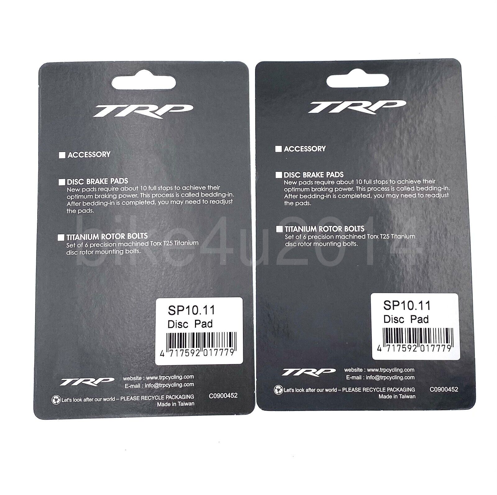 2Pairs x TRP Bike SP10.11 Disc Brake Pads,For Parabox R, Hylex, HY/RD,Spyre - Fresh Stock Dated February 2026